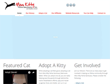 Tablet Screenshot of misskittysanctuary.com